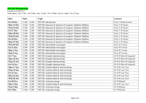 NST IB Lecture List 2014