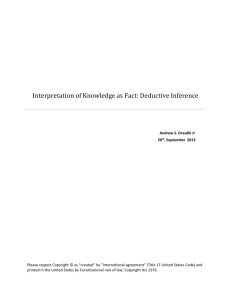 Epistomology Interpetation by analysis