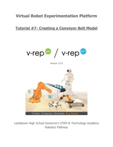 Tutorial #7- Creating a Conveyor Belt Model