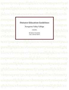 EVC Distance Education Guidelines