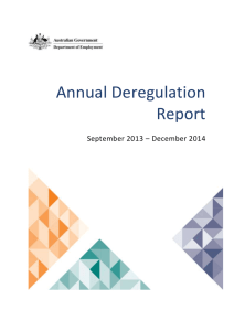DOCX file of Annual Deregulation Report (0.45 MB )