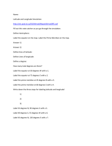 Lat/long simulation