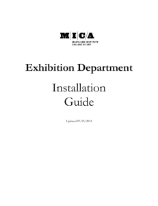 MICA Exhibition Handbook - Maryland Institute College of Art