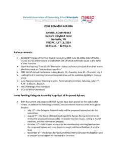 zone common agenda - National Association of Elementary School