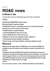 RD&E News Winter - the Royal Devon & Exeter NHS Foundation Trust