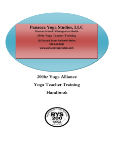 Handbook - Panacea Yoga Studios