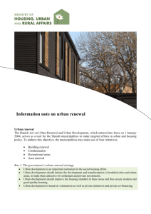 Information note on urban renewal