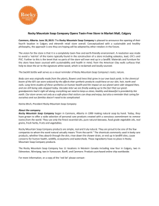 Press Release, June 26, 2015 - Rocky Mountain Soap Company