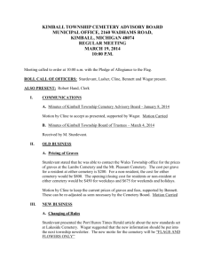 kimball township cemetery advisory board municipal office, 2160