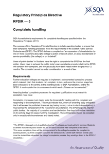 5 Complaints Handling