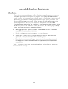 Appendix E. Regulatory Requirements