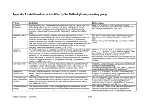 Appendix A – Additional terms identified by the