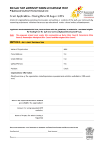 Application Form - Queensland Community Foundation