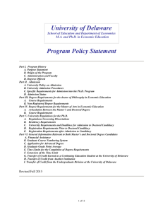 Econ Ed PPD REVISED - University of Delaware