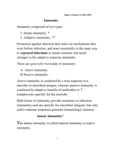 Innate Immunity* The
