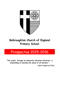 School Prospectus 2015-16 - Belbroughton Primary School
