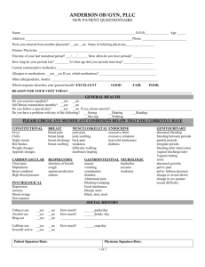 Our New Patient Form