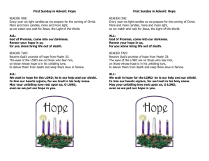 Extra - First Sunday of Advent