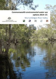 Commonwealth environmental water use options 2014*15