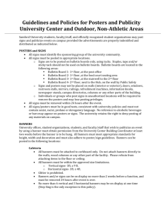 UC Signage Policies (and other venues)