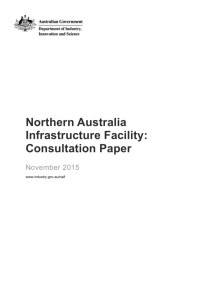 Northern Australia Infrastructure Facility Consultation Paper (DOCX