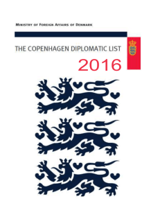 [DOC] The Copenhagen Diplomatic List 2015