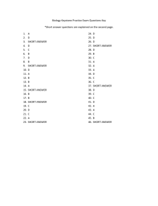 Practice Questions Key