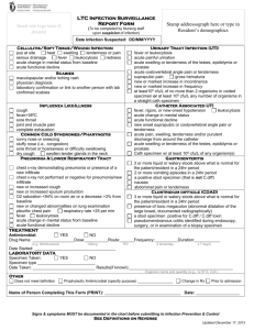 LTC Infection Surveillance Report Form