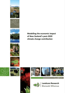 LC2208 Economic Impact of NZ post-2020 climate change contribution