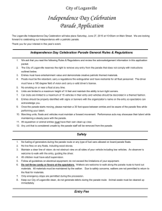 Independence Day Parade Application