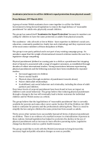 Academics for Equal protection press release