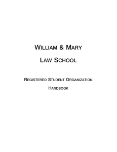 organization web pages. - William & Mary Law School