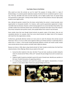 Case Study - Dolly - Mr. MacMillan General Science