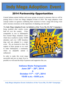 Supporting Sponsor - Indy Mega Adoption Event
