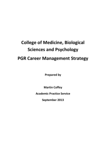 College of Medicine, Biological Sciences and Psychology PGR