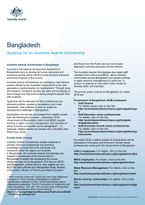 Bangladesh - Australia Awards South West Asia