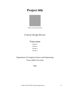 Report template - CS Course Webpages
