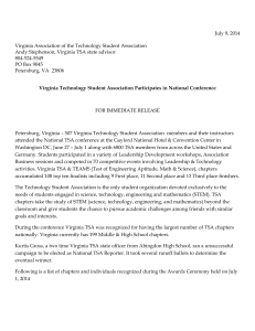 July 9, 2014 Virginia Association of the Technology Student
