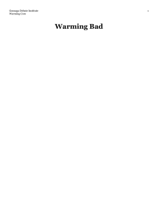 Warming Bad - Open Evidence Project