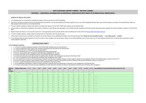 COP12 National report format - SECTION 4 ANNEX