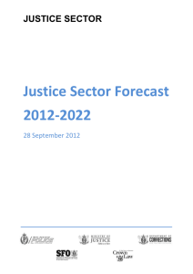 Justice Sector Forecast 2012-2022