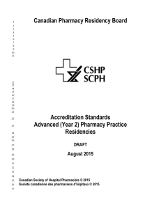 (Year 2) Pharmacy Practice Residencies