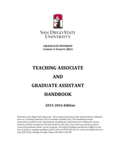 TA/GA Handbook - NewsCenter - San Diego State University