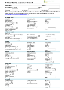 Nathers Thermal Assessment Checklist