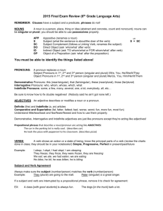 6th LA Final Exam Review