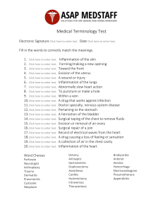 Medical Terminology