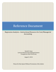 Reference Document (Regression Analysis-