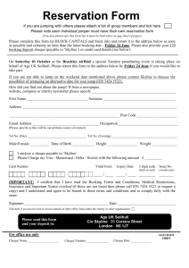 Reservation Form