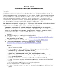 Case StudyTree Flow proxy data and the 1922 Colorado River