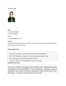 Esmaeili Fariba - Iranian Fisheries Research Organization